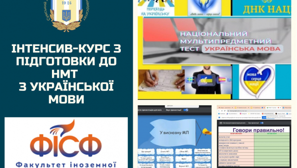 Інтенсив-курс &quot;Підготовка до НМТ з української мови&quot;